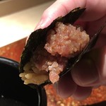 菊鮨 - 私には「中落ち巻」、感謝です。m(__)m