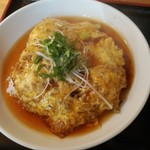 酒房　三日月食堂 - 日替定食（えび玉丼あんかけ）