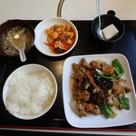 Daihoushuu - 牛肉のオイスタソース炒め定食￥750