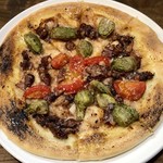 ナガタ店 - 蛍烏賊とフキノトウのピザ