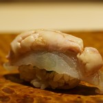 すし匠 齋藤 - カワハギ肝乗せ