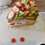 こまものや - 抹茶のショートケーキ
