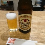 手打ちうどん ほそ井 - 瓶ビールは赤星！