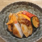 手打ちうどん ほそ井 - ほたて貝いしるバター焼き