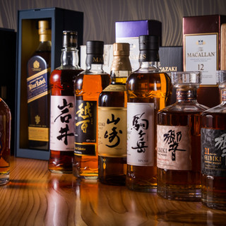 All-you-can-drink rare Japanese whiskey and Japanese/French wine