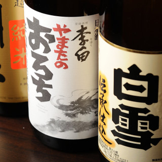Cheers with beer! Other, there is a wide variety of house wine and Japanese sake.