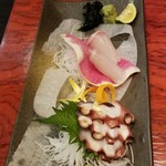 海鮮出汁居酒屋　淡路島の恵み だしや - 刺し身３種盛り