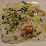 Vineria La Ciau - 牡蠣とほうれん草のラザニア クリームソース