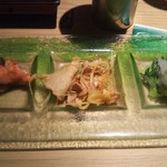 竹庭TOMORI - 前菜３点盛り