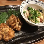 鮨一 - 北海道 鱈白子ポン酢 醤油焼き、ポン酢