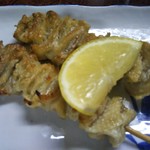 鶴亀 - 鳥皮２本 ２００円(税込)(2019年1月30日撮影)