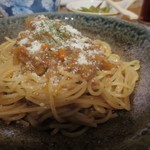 明石麦酒工房 時 - キーマカレーパスタ