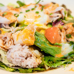 アフタヌーンティー・ラブアンドテーブル - 豚しゃぶサラダ1166円  スープ、かぼちゃサラダ、デザート付