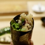 北の華 はやし - ［2018/12］寿司⑩ ハスカップとケールの巻物