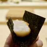 北の華 はやし - ［2018/12］酒肴⑧ 焼きほたての海苔巻き