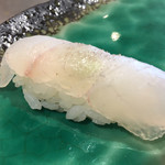 川口 鮨 さいとう - 鮃 塩で