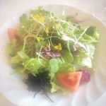 ランチコース；サラダ。