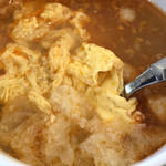 ローカルキッチンツジケン - スペイン風ガーリックスープのアップ