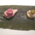 AZUR et MASA UEKI - 寒鰤、紅くるり大根、スミイカ