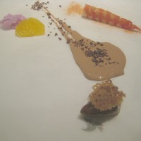 AZUR et MASA UEKI - フォアグラ、海老、ショコラシャンティ