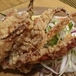 Fried squidfish