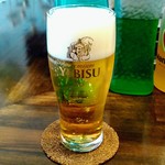 ぶらんカフェ - エビスビール　500円