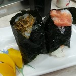 おにぎり ぼんご - 土曜日限定SPセット650円(生たらこ、じゃこ生しらす)