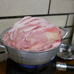 すき焼･鍋物 なべや - ☆豚肉すき焼き 730円