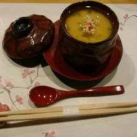 旬菜 おぐら家 - 湯葉の茶碗蒸し