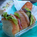 パン工房 暖家 - 「クリームチーズとペッパーハムのサンドイッチ」