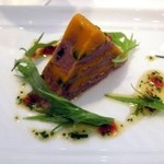 ルポンドシエル - 鴨肉とエスペレット風味の南瓜のマルブレ