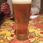 SPACCA NAPOLI - 普通のアサヒスーパードライにしたらイタリアのビールの美味しさがよくわかりました