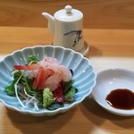 Sake To Aji Soukou - 甘エビの刺身　500円。