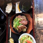 Oumigyuuyakiniku Shimotsuki - 霜月和牛炒め定食