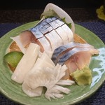 千石寿司 - 〆鯖のお造り
