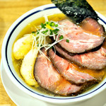 手打式超多加水麺 ののくら - '19.01チャーシューそば(塩)