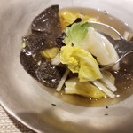 SUGALABO - フォアグラ　黒トリュフ　土佐ジローのコンソメ