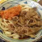 丸亀製麺 - 肉ごぼうキムチ並　530円