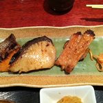 鮭、鱈、豚の西京漬け