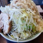 かじろうramen7 - ラーメン小、野菜あぶらマシマシ、にんにくマシ750円