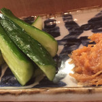 にぎりの一歩 - キュウリ味噌〜サービス