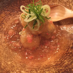 にぎりの一歩 - 里芋揚げ出しカニ餡