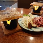 北の居酒屋 美桜 - 2019年2月　岩塩生ラム焼き（2人前）　800円×2