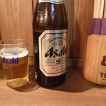 花せん - ビール中瓶（アサヒスーパードライ）