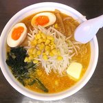 らーめんランド 味の館	   - 味噌バターラーメン＋味付けたまご