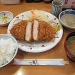 とんかつ藤よし - ・「満腹ロースかつ定食ランチ 180g(\830)」