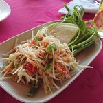 Patong Seafood - 1812_Patong Seafood_Papaya Salad＠200THB？失念(ソムタム)