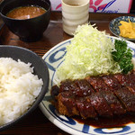 みそかつ 三和 - ひれ味噌かつ定食