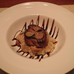 エノテカ・オルモ・デル・カウカソ - 鴨のフォアグラとポルチーニのリゾット