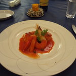 カジュアルフレンチ アミューズ - 海の幸のトマト煮込み　プッタネスカ風　127kcal